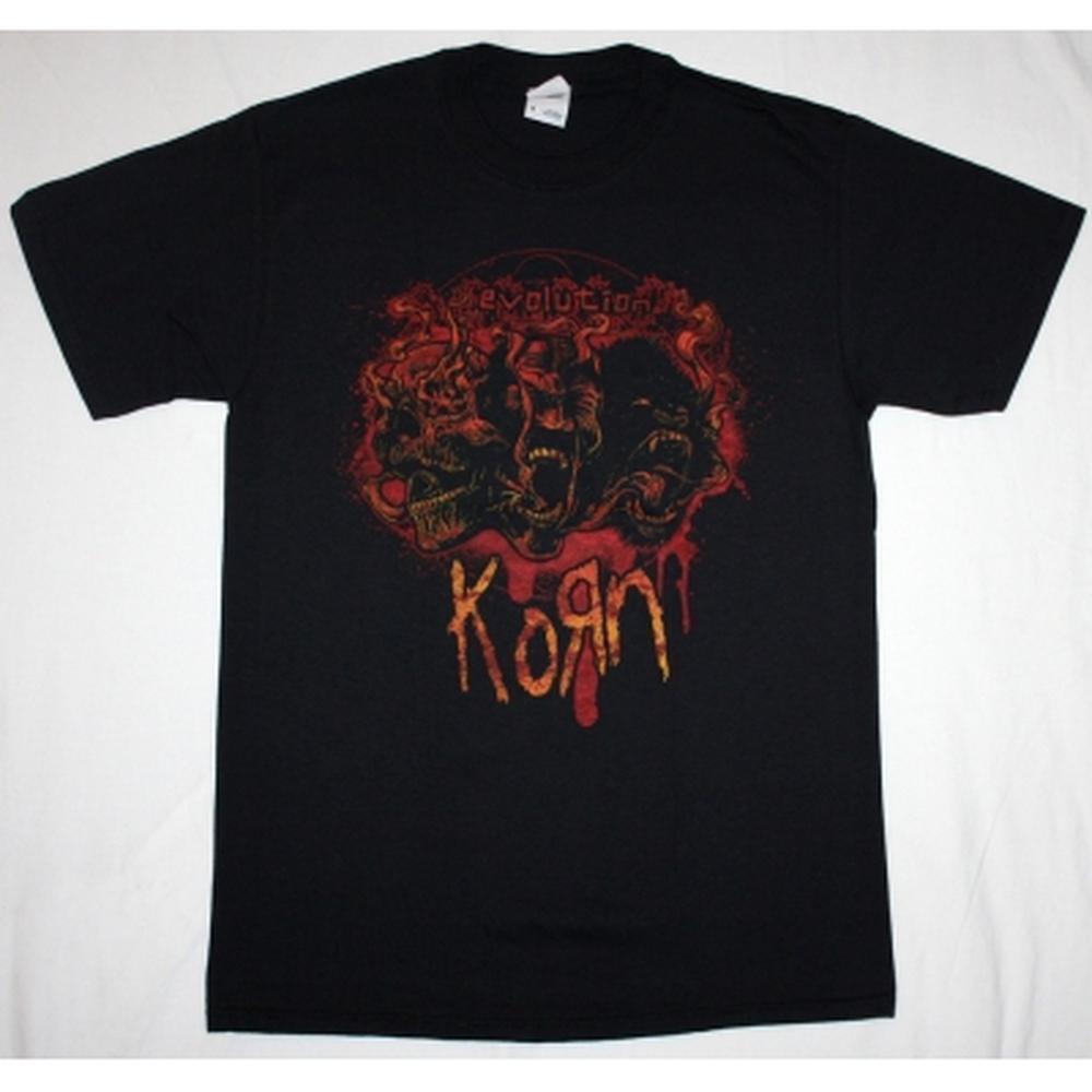 Korn Evolution 07 Shirt Black Graphic Metal Band Music Fan Unisex Tee